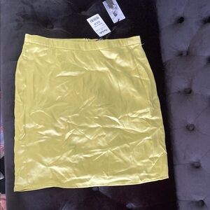 Sincerely Jules Yellow Pencil Mini Skirt Casual Resort Wear